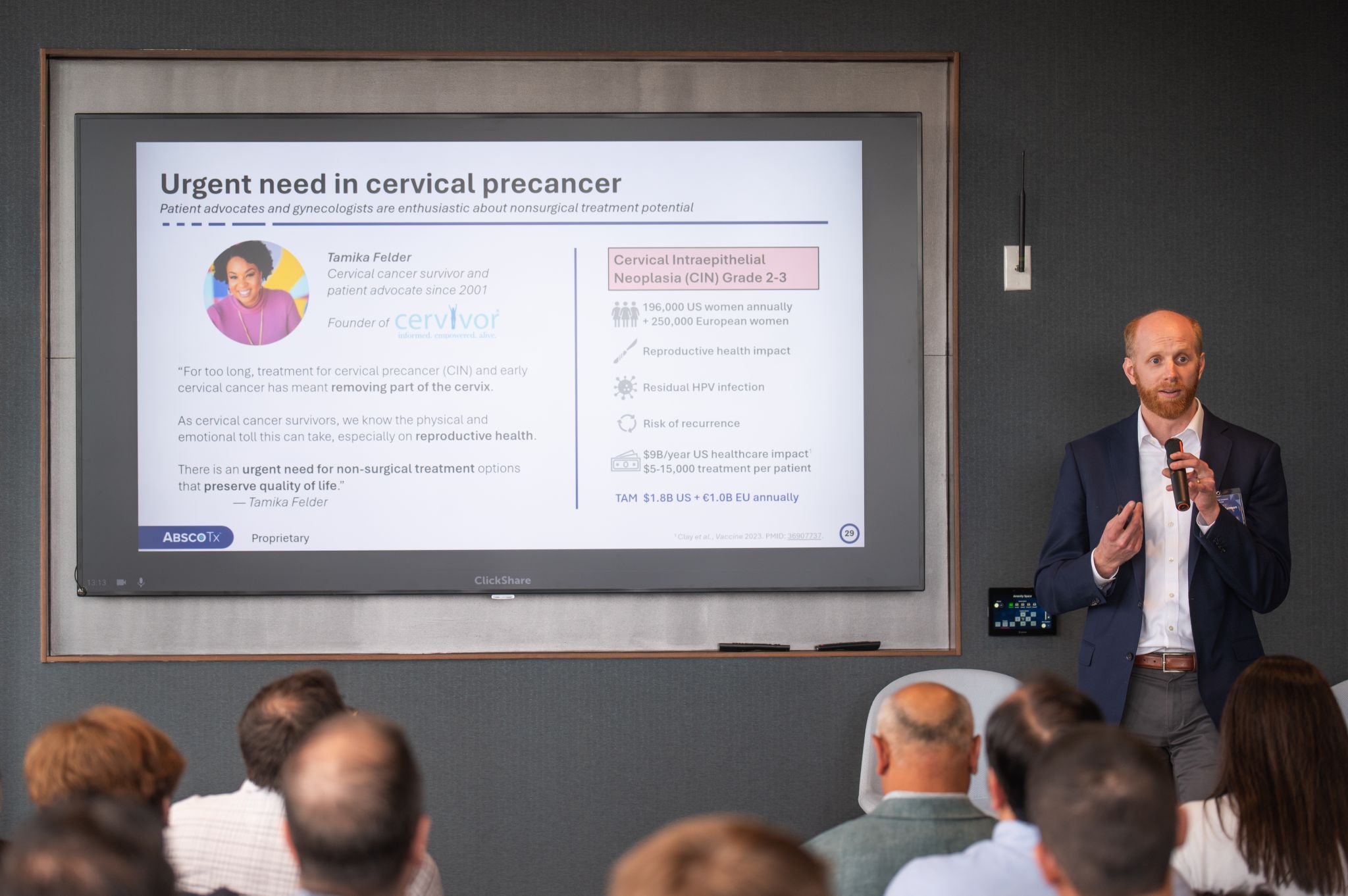 Boston Life Sciences Showcase 2026 — AbscoTx pitch on cervical precancer treatment